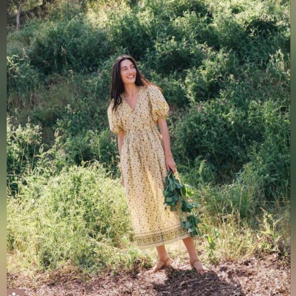 Christy Dawn dahlia dress in ditsy nettle field, xs